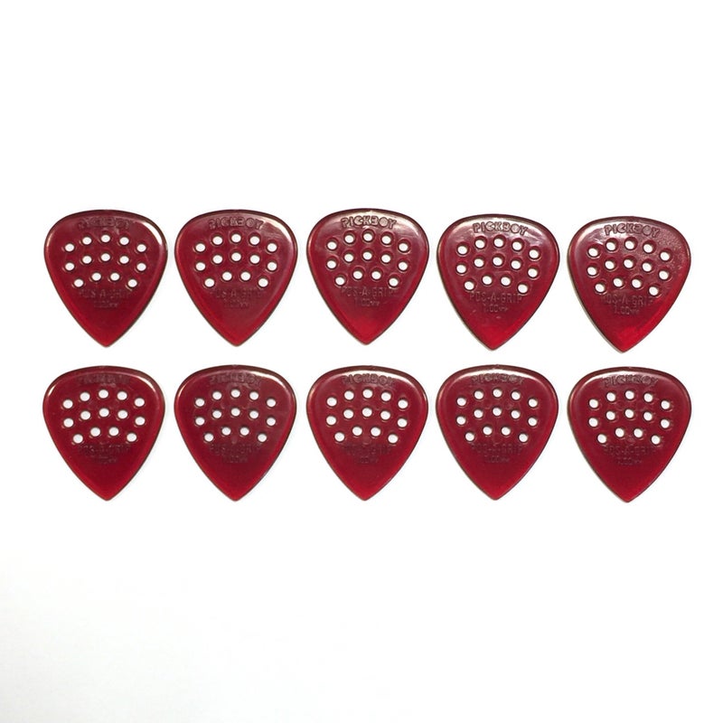 Pickboy Pos-a-Grip, Red, Polycarbonate, 1.00mm, 10 picks - Image 4